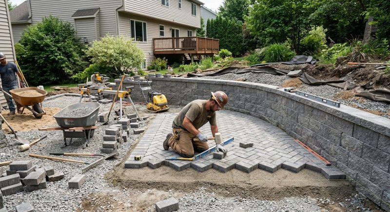 Hardscape Pavers Installation in Boston, MA